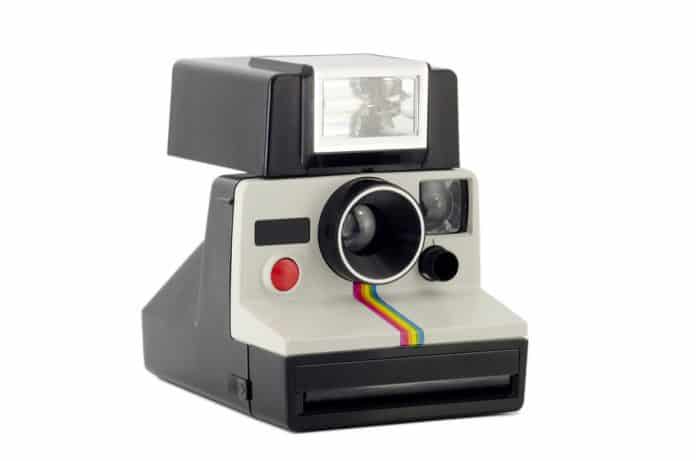 Gammel polaroid kamera